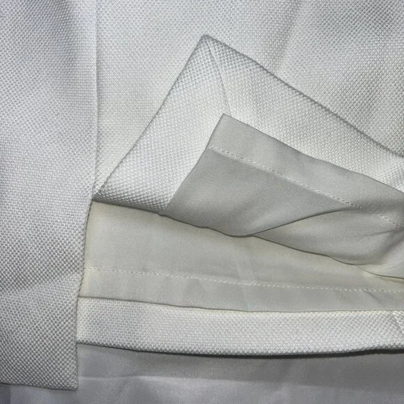 White House Black Market Skirt Double Rows Button Woven Fabric White Women’s 0 - Picture 10 of 13